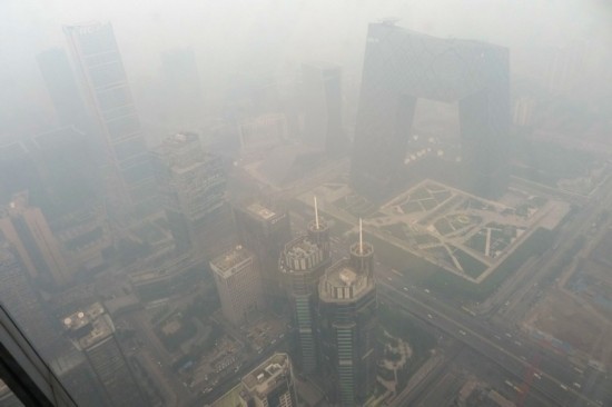 中国多地现雾霾气候